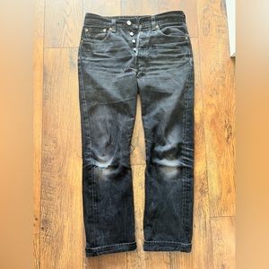LEVIS 501 BLACK JEANS